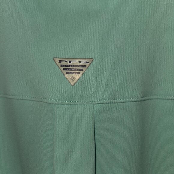 Columbia PFG Girls Polo Dress Performance Gear Aqua Blue Size M 3947 - Picture 6 of 10